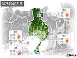 2025年04月21日の兵庫県の実況天気