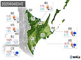 2025年04月24日の道東の実況天気
