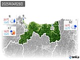 2025年04月28日の鳥取県の実況天気