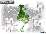 2025年04月30日の兵庫県の実況天気