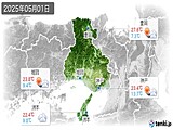 2025年05月01日の兵庫県の実況天気