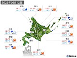 実況天気(2025年06月12日)