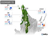 実況天気(2025年06月17日)