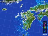 2015年01月01日の九州地方の雨雲レーダー