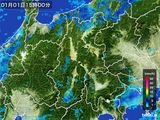 2015年01月01日の長野県の雨雲レーダー