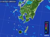 雨雲レーダー(2015年01月02日)