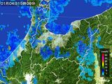 2015年01月04日の富山県の雨雲レーダー