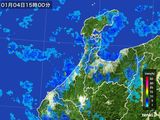 2015年01月04日の石川県の雨雲レーダー