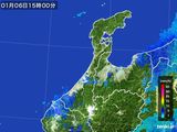 2015年01月06日の石川県の雨雲レーダー