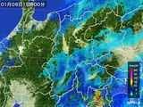 2015年01月06日の長野県の雨雲レーダー