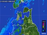2015年01月06日の青森県の雨雲レーダー