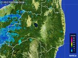2015年01月07日の福島県の雨雲レーダー