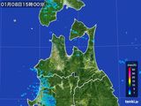 2015年01月08日の青森県の雨雲レーダー