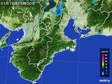 2015年01月10日の三重県の雨雲レーダー