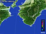 2015年01月13日の和歌山県の雨雲レーダー