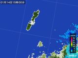 2015年01月14日の長崎県(壱岐・対馬)の雨雲レーダー