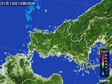 雨雲レーダー(2015年01月16日)