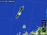 2015年01月16日の長崎県(壱岐・対馬)の雨雲レーダー