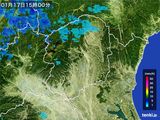 雨雲レーダー(2015年01月17日)