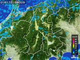 2015年01月17日の長野県の雨雲レーダー