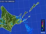 2015年01月17日の道東の雨雲レーダー