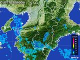 2015年01月17日の奈良県の雨雲レーダー