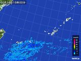 2015年01月19日の沖縄地方の雨雲レーダー