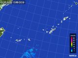 2015年01月20日の沖縄地方の雨雲レーダー