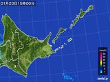 2015年01月20日の道東の雨雲レーダー