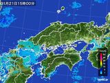 雨雲レーダー(2015年01月21日)