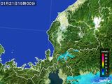 2015年01月21日の福井県の雨雲レーダー