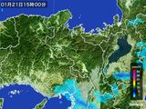 雨雲レーダー(2015年01月21日)