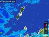 2015年01月21日の長崎県(壱岐・対馬)の雨雲レーダー