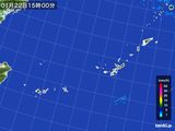 2015年01月22日の沖縄地方の雨雲レーダー