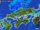 雨雲レーダー(2015年01月22日)