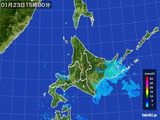 雨雲レーダー(2015年01月23日)