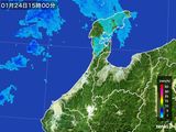 雨雲レーダー(2015年01月24日)