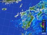 2015年01月26日の九州地方の雨雲レーダー