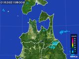 2015年01月26日の青森県の雨雲レーダー