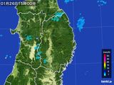 2015年01月26日の岩手県の雨雲レーダー