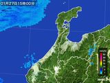 2015年01月27日の石川県の雨雲レーダー