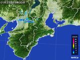 2015年01月27日の三重県の雨雲レーダー