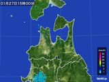 2015年01月27日の青森県の雨雲レーダー