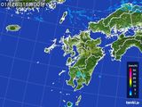 2015年01月28日の九州地方の雨雲レーダー