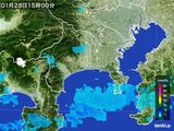 2015年01月28日の神奈川県の雨雲レーダー