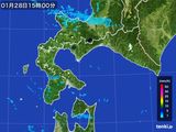 2015年01月28日の道南の雨雲レーダー