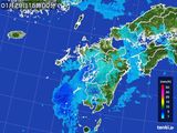 2015年01月29日の九州地方の雨雲レーダー