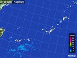 2015年01月30日の沖縄地方の雨雲レーダー