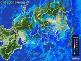 雨雲レーダー(2015年01月30日)