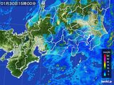 雨雲レーダー(2015年01月30日)